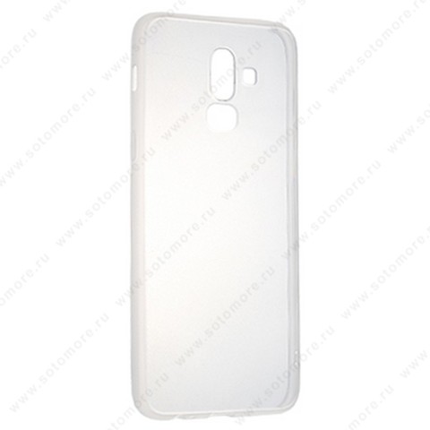 Накладка силиконовая ультра-тонкая для Samsung Galaxy J8 J810 2018 прозрачная