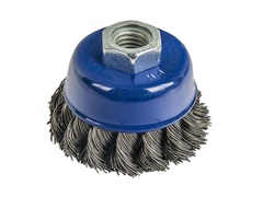 Кордщетка для МШУ чашеобразная витая ПРАКТИКА  65 мм М14 (1шт.) блистер (032-454)