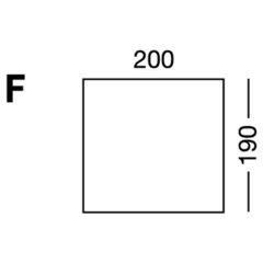 Elastic sheet / model F / white