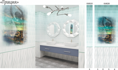 Панель ПВХ фотопечать 3D Panda Грация 2700х250 мм