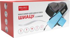 Массажер для шеи и плеч «ШИАЦУ» с сумкой Bradex
