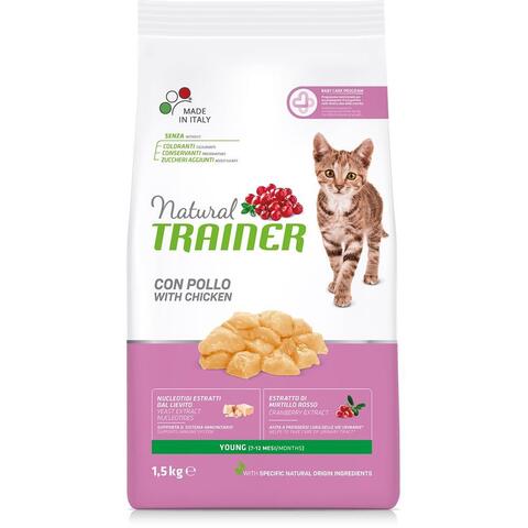 Trainer Natural Young Cat сухой корм для молодых кошек от 7 до 12 месяцев 1,5кг