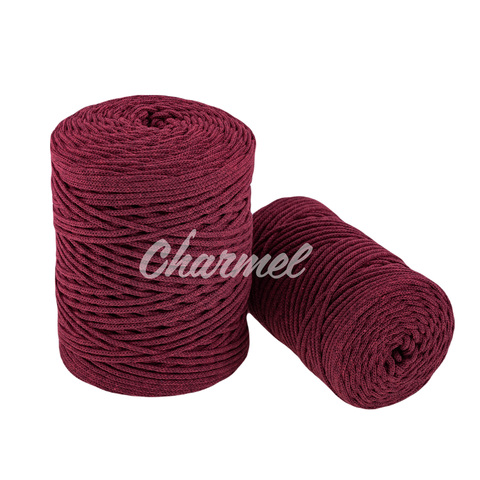 Bordeaux cotton cord 3 mm