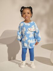 Толстовка и легинсы в комплекте для девочки Next E54-943, Голубой