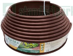 Бордюр Кантри пластиковый коричневый