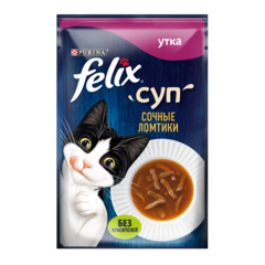 Felix пауч для кошек суп (утка) 48 г