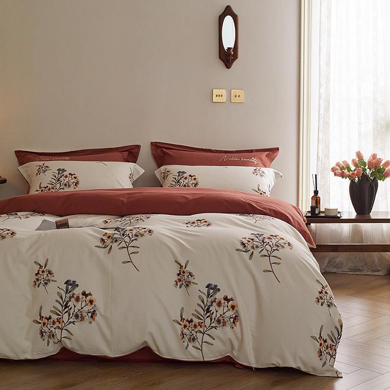 ZEPHYR HOME Постельное белье на двуспалку Мерсеризованный (вареный) хлопок Бордо