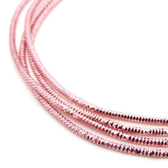 Канитель/трунцал мягкая, фигурная KAN/MN, 1 мм, глянец, розовый