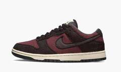 Dunk Low SE WMNS "Fleece Pack - Burgundy Crush"