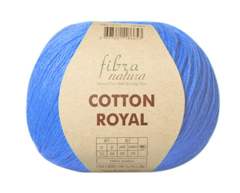 Пряжа Fibra Natura Cotton Royal 706 гиацинт (уп. 5 мотков)