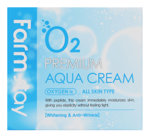 Крем увлажняющий с кислородом O2 Premium Aqua Cream FARMSTAY