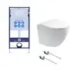 SET AQUATEK ЕВРОПА (рама AQUATEK Standard INS-0000012(без клавиши и крепежа)+унитаз ЕВРОПА AQ1900-00 с тонким сиденьем soft-close