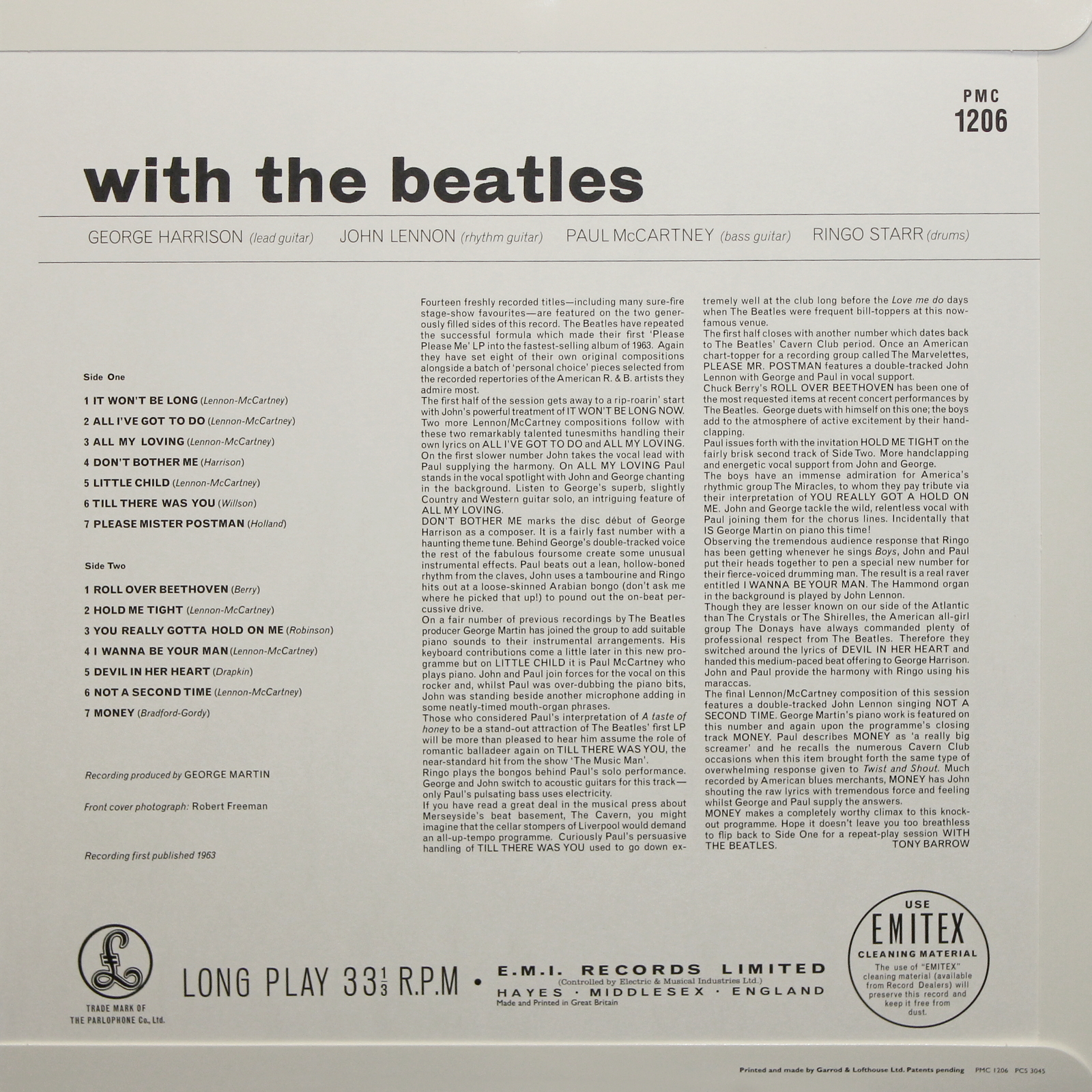 Виниловая пластинка With The Beatles (Mono) — The Beatles купить в  интернет-магазине Collectomania.ru