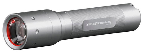 Фонарь ручной Led Lenser Solidline SL-Pro 110, серебристый, светодиодный, AAx1 (501066)