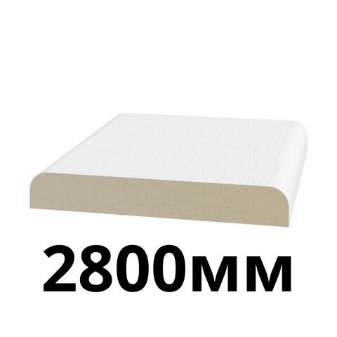 Наличник прибивной 70х10х2800мм экошпон Белый снежный