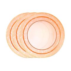 Набор плоских тарелочек для начала кормления, 3 шт. в наборе (синий)