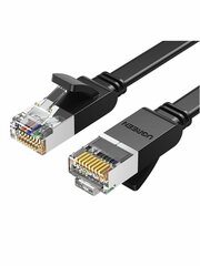 Кабель сетевой плоский  UGREEN NW101 (50187) Cat 6 U/UTP Pure Copper Ethernet Flat Cable. Длина: 5м. Цвет: черный