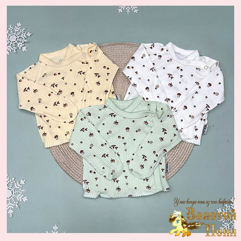 Распашонка царапки/швы наружу (0-3) 251023-GN531