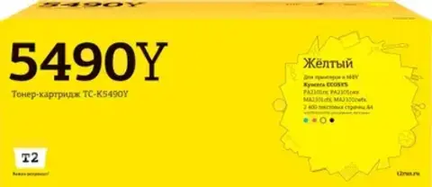 Тонер-картридж T2 TC-TK5490Y для Kyocera ECOSYS PA2101cx/PA2101cwx/MA2101cfx/MA2101cwfx (2400 стр.) желтый, с чипом