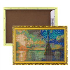 
          Алмазная мозаика Alingar, на подрамнике, с полным заполнением, (глянц), 20х30 см, 20 цветов, "Закат на море"