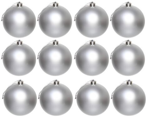 Набор шаров 4см 12шар 9цв матовые в пр пл уп