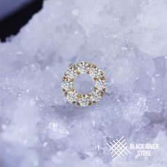 Circle Crystal PVD Yellow