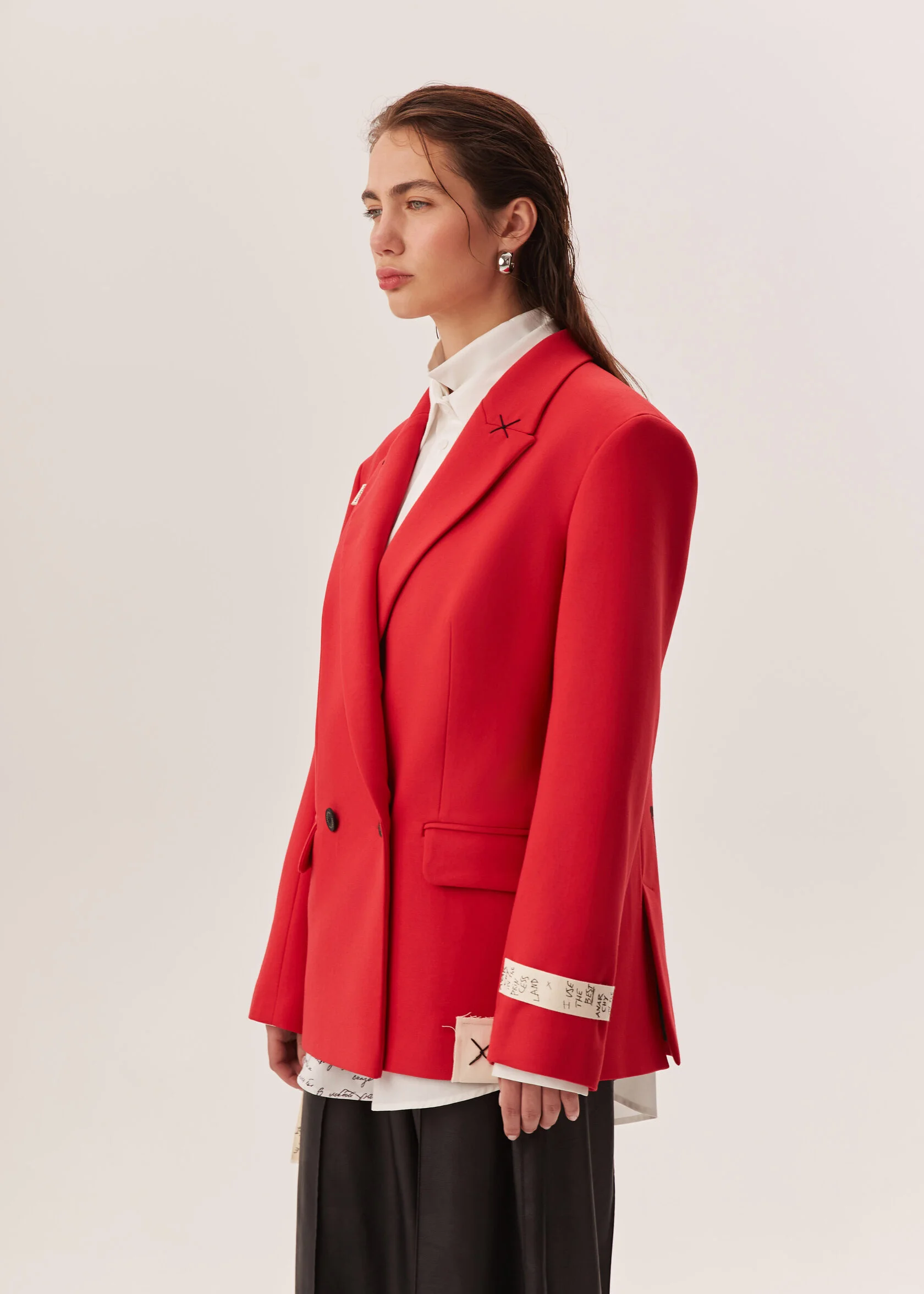 Жакет GOD SAVE THE PRINCESS красного цвета