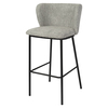 Барный стул Fluit 70 см, серое букле