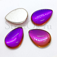 Кабошоны из стекла Vitrail Fuchsia, Витражная фуксия, Капля на StrazOK.ru