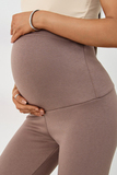 Утепленные брюки для беременных 19040 коричневый