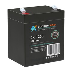 Аккумуляторная батарея Delta СК 1205 напряжение 12В, емкость 5Ач (90х70х107mm)