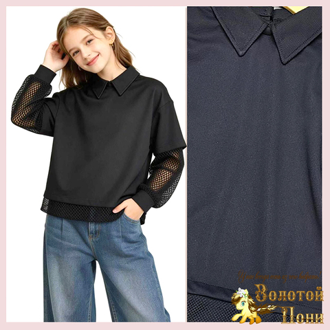 Блуза девочке (9-13) 260415-WD183