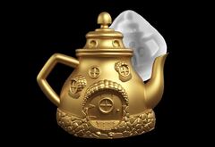 Силиконовый молд № 421 Домик чайник 2 D ( серия домики для гномов и фей)