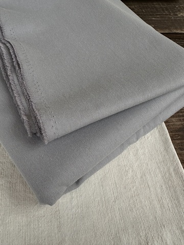 Отрез 2м, Хлопок, твилл, цвет Grey