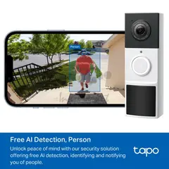 TP-Link Tapo D210 Умный дверной звонок с камерой и аккумулятором — фото 5