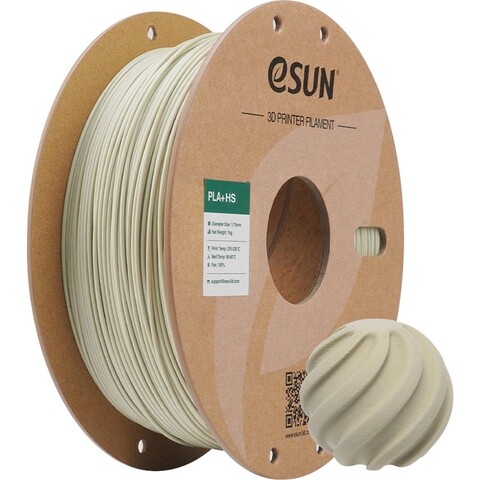 Пластик для 3D-печати eSUN PLA+HS, 1,75 мм, 1 кг, светлый хаки, PLA+HS175Q-K1P1