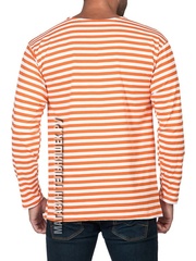 Купить тельняшку с оранжевой полосой - Магазин тельняшек.ру 8-800-700-93-18 Тельняшка летняя МЧС (оранжевая полоса) ГОСТ МИНОБОРОНЫ в Магазине тельняшек