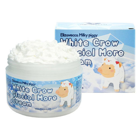 Elizavecca Milky Piggy White Crow Glacial More Cream - Крем для лица воздушный