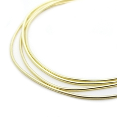 Канитель мягкая, гладкая KAN/MD, 0,7 мм глянец, золото