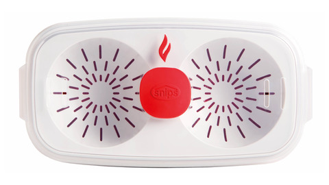 Контейнер для приготовления яиц пашот и омлета в СВЧ 0,75л 2 порции SNIPS