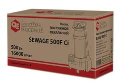 Насос фекальный QUATTRO ELEMENTI Sewage  500F Ci (500 Вт, 20000 л/ч, для грязной, 12 м, 16,0 кг)