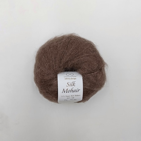 Silk Mohair кидмохер шелк коричневый