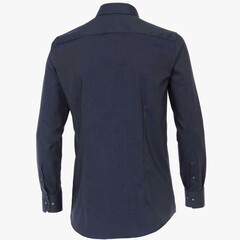 Сорочка Venti Modern Fit 103557500-100 из фактурной ткани темно-синяя