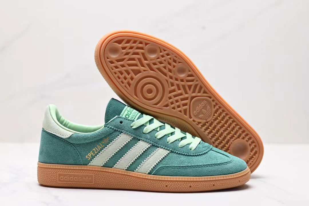 Adidas green spezial trainers deals
