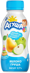Йогурт Агуша ЯблГруша 2,7%% 180г