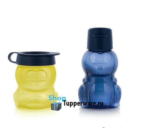 Эко бутылочка и стаканчик Динозаврик Tupperware