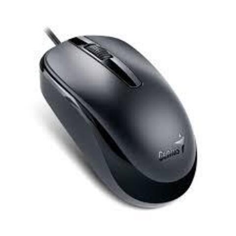 Мышь Genius  DX-120 Black проводная, оптическая, 1000dpi, USB, длина кабеля 1,5м., цвет черный - купить в компании MAKtorg