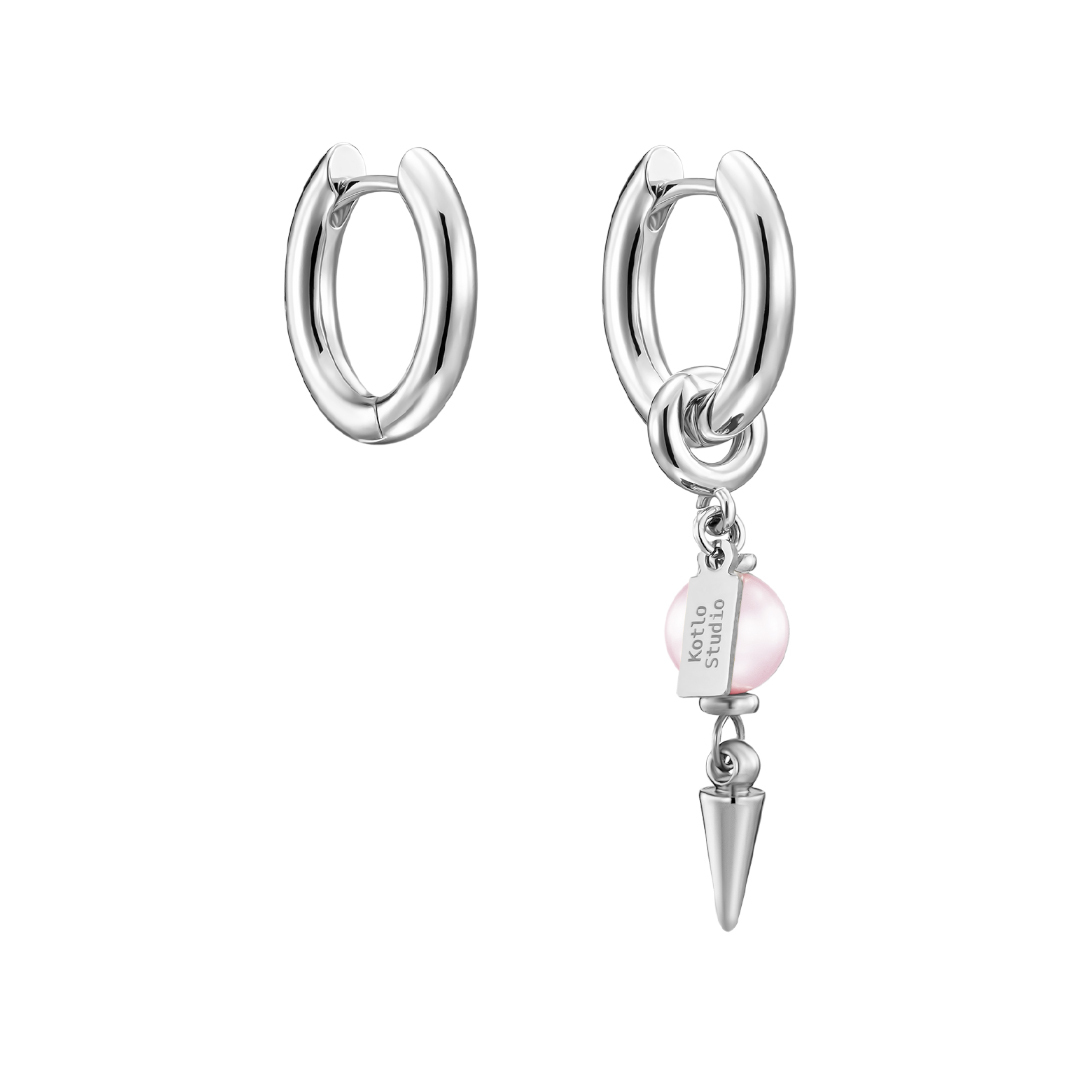 

Серьги Piece Of Punk Silver-Pink Earrings