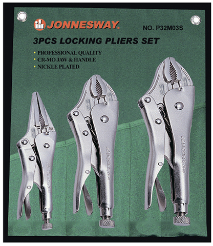 Jonnesway P32M03S Зажимы ручные в наборе, 3 предмета 49165