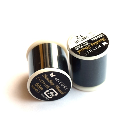 Черный. Black. Нитки для бисероплетения Miyuki.